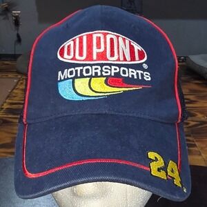 Jeff Gordon DuPont Motorsports NASCAR Hat Chase Authentics Navy Blue Trucker Cap